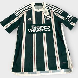 Adidas Manchester United Away Green/White Youth 23/24 Jersey IA7195 size L New
